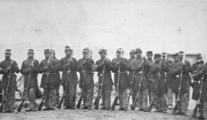 Photograph of United States Colored Troops at Port Hudson, Louisiana, 1864